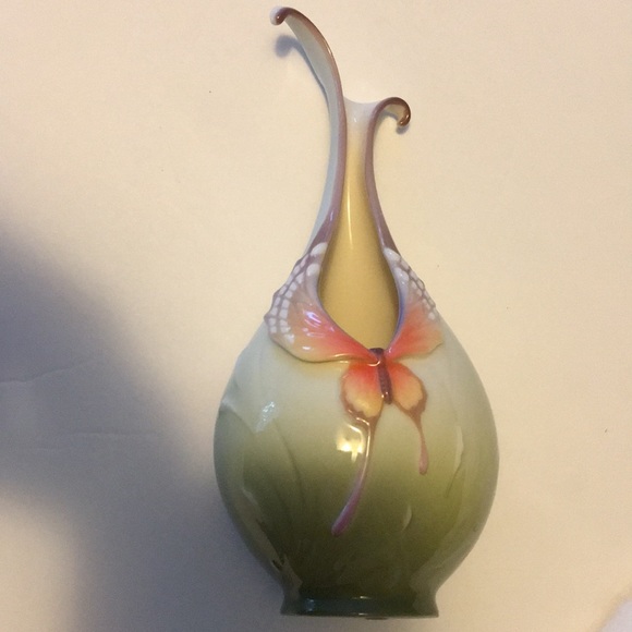franz Accents Vintage Franz Butterfly Vase Poshmark
